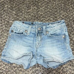 Kids Light Blue Denim Shorts